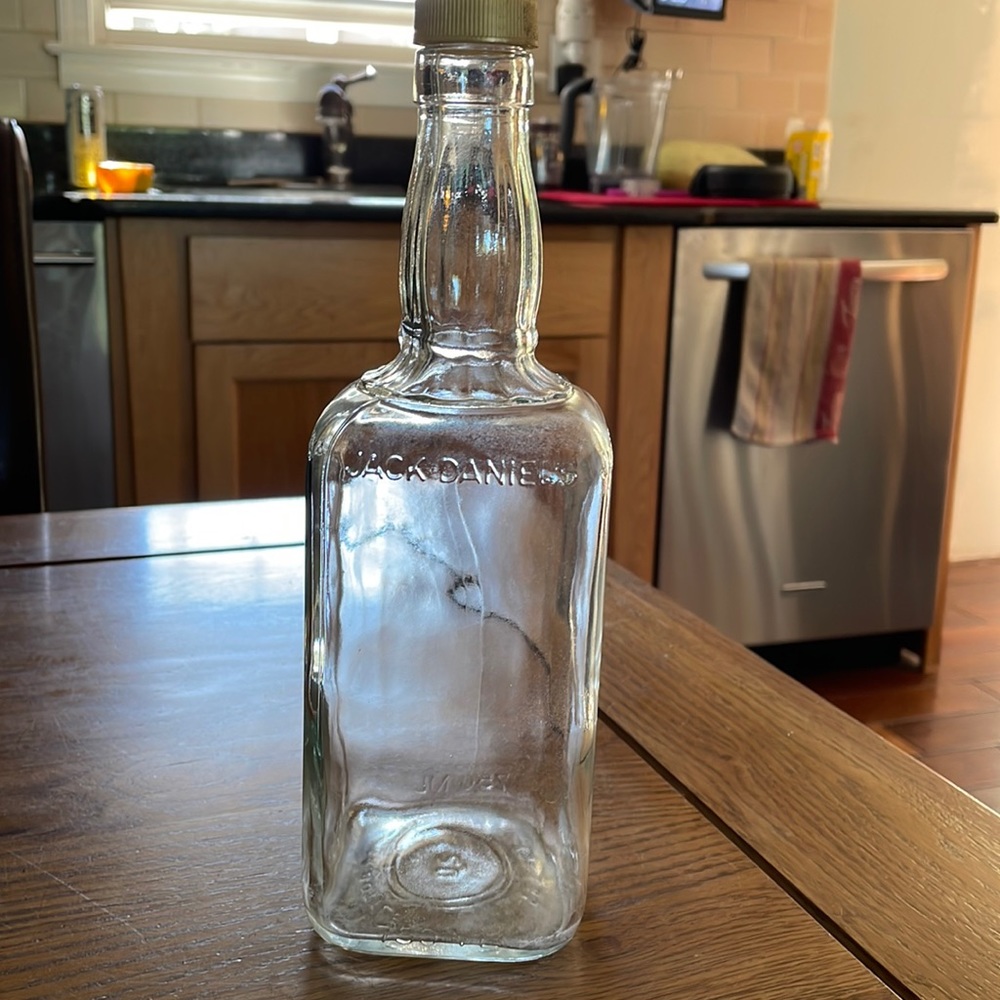 Vintage Jack Daniels glass bottle